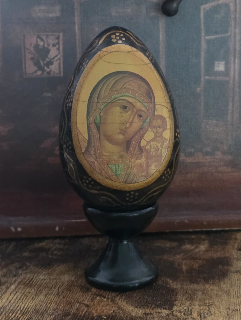 Russian Egg Madonna and Child